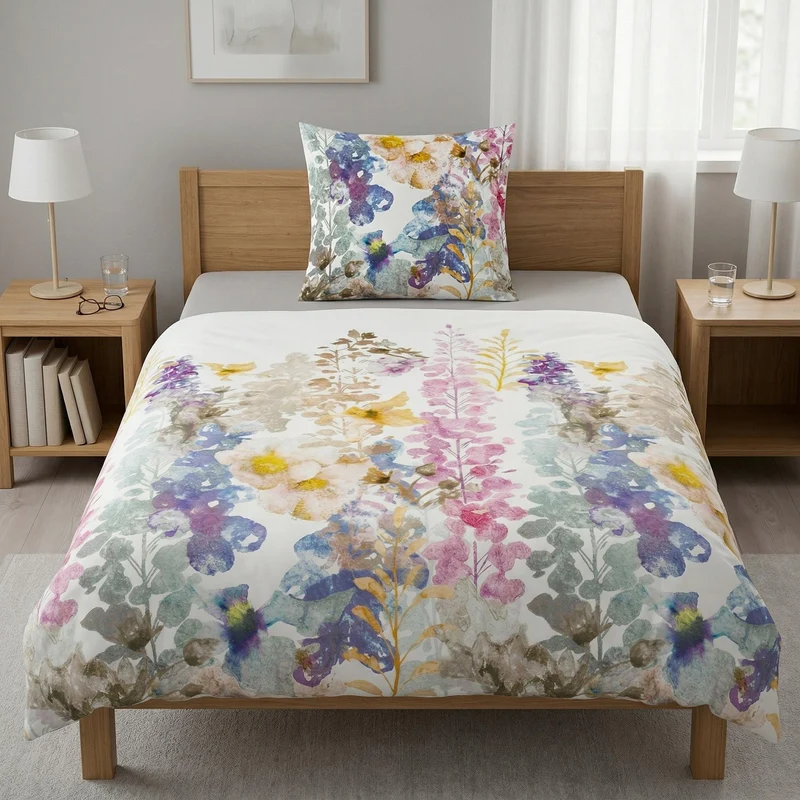 Bettwäsche Satin ALCEA Multicolor 135 x 200 cm und 80 x 80 cm