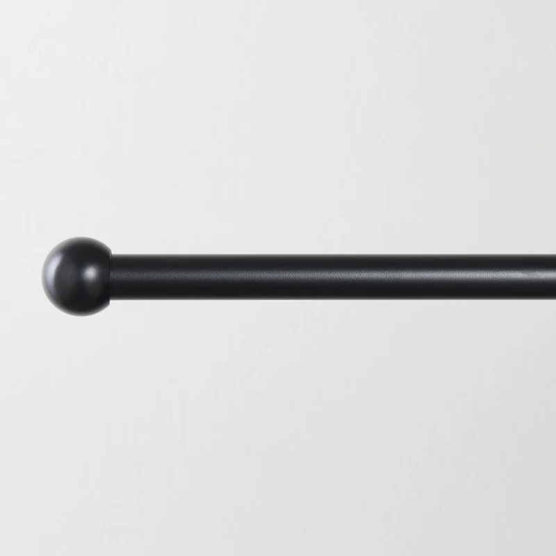 Embout boule ALMA noir mat