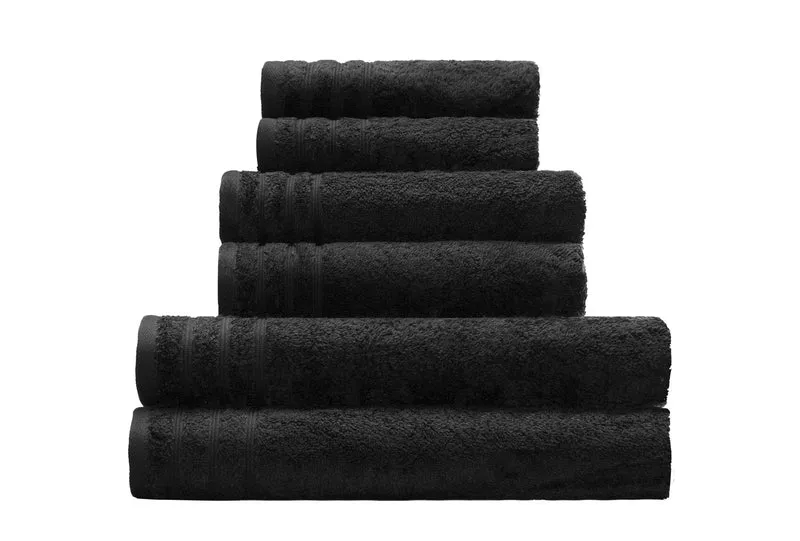 Frottier Gästetuch ROYAL Schwarz 30x 50 cm
