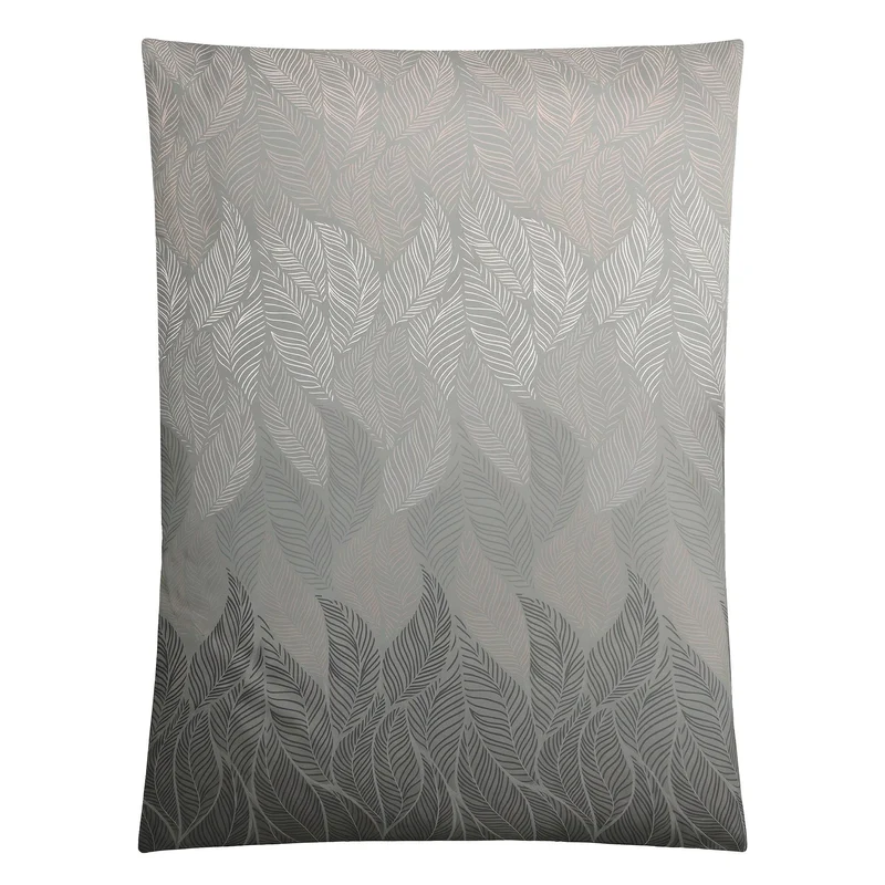 Bettwäsche Satin JAMIRO Grau 155 x 220 cm und 80 x 80 cm