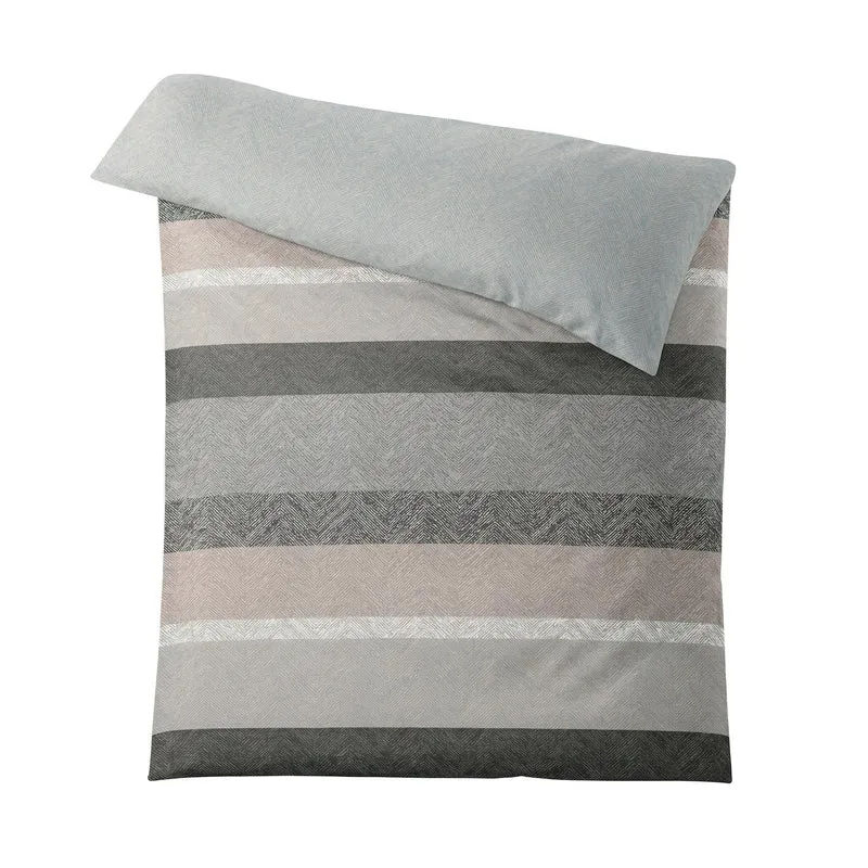 Bettwäsche Satin GWEN Taupe 155 x 220 cm und 80 x 80 cm