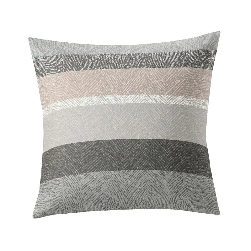 Bettwäsche Satin GWEN Taupe 155 x 220 cm und 80 x 80 cm