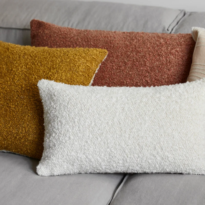 Housse de coussin LEONARD ivoire