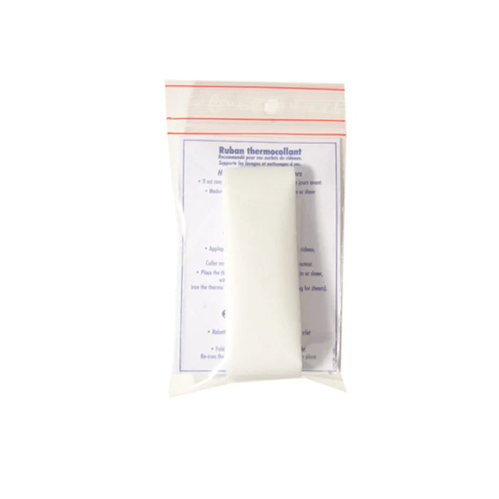 Thermocollant rideau HEM incolore