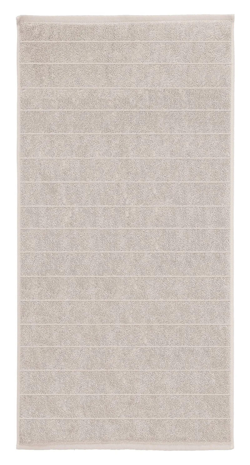 Frottier Handtuch VIA Auster 50x100 cm
