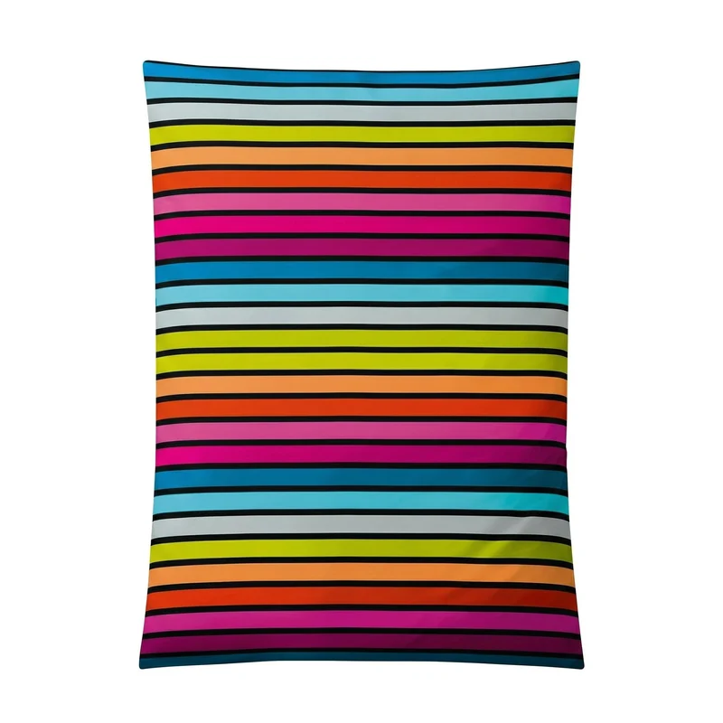 Bettwäsche Satin RIMINI Multicolor 135 x 200 cm und 80 x 80 cm