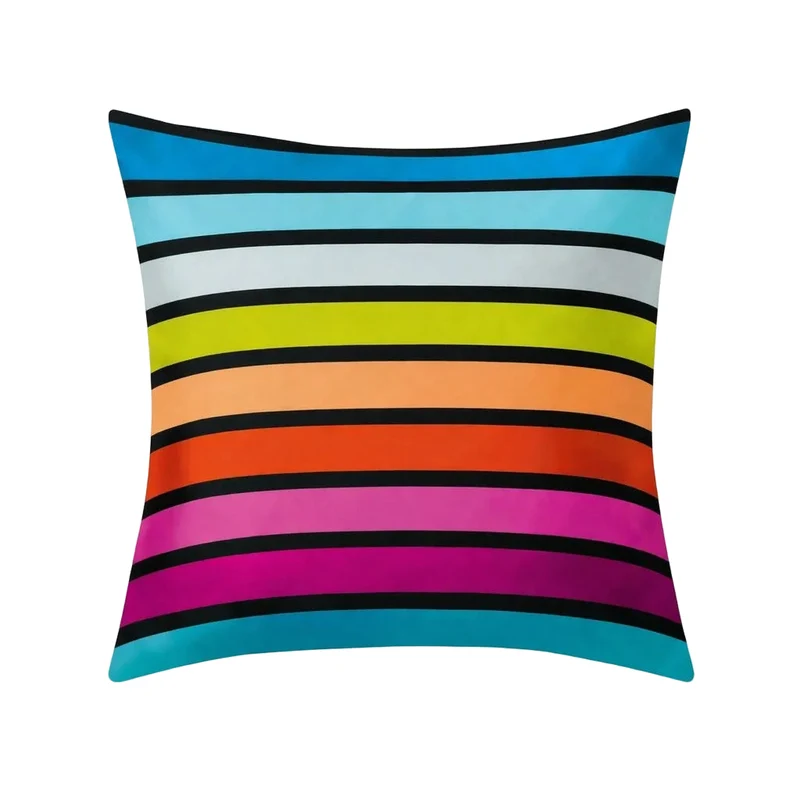 Bettwäsche Satin RIMINI Multicolor 135 x 200 cm und 80 x 80 cm