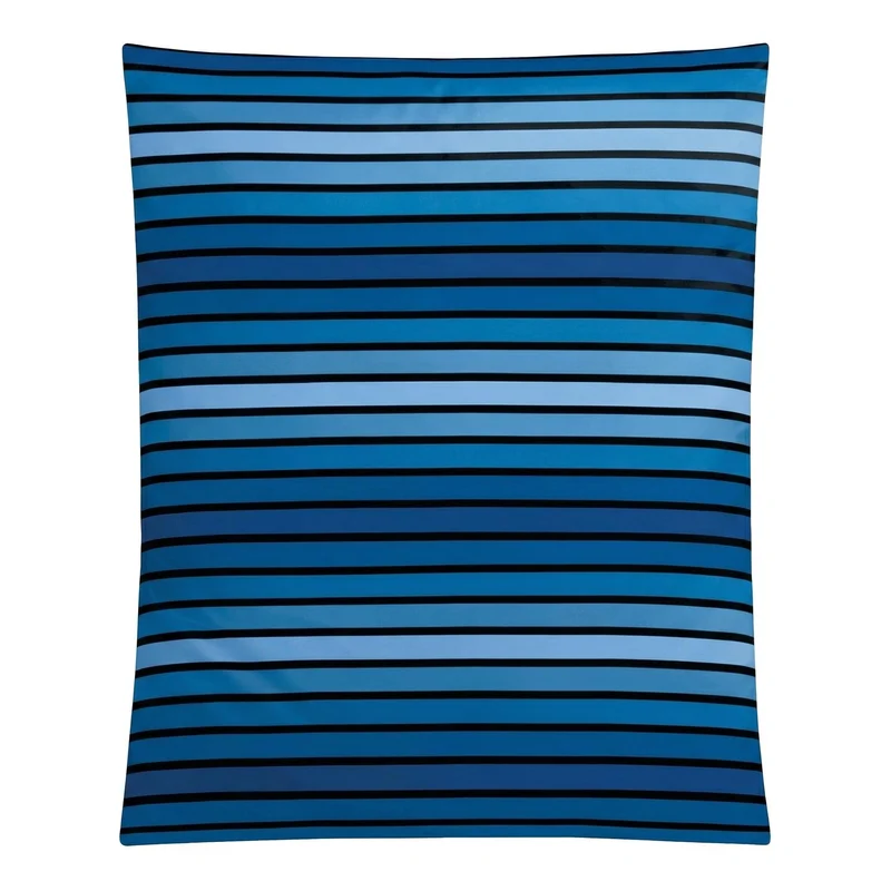 Bettwäsche Satin NEAPEL Königsblau 155 x 220 cm und 80 x 80 cm