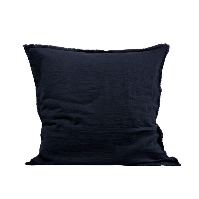 Lot de 2 taies d'oreiller LOU encre bleue