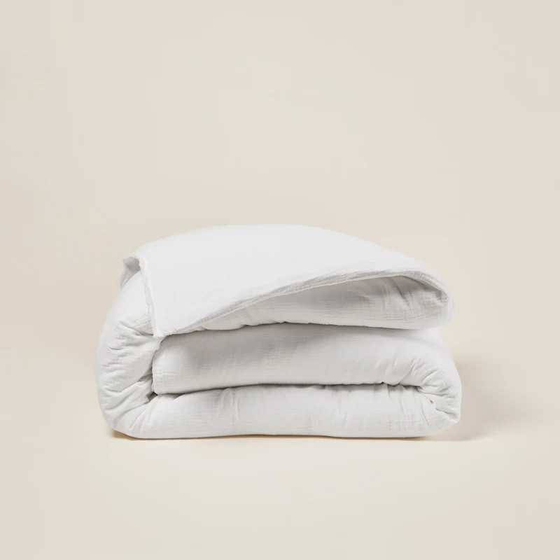 Housse de couette LOU blanc coton