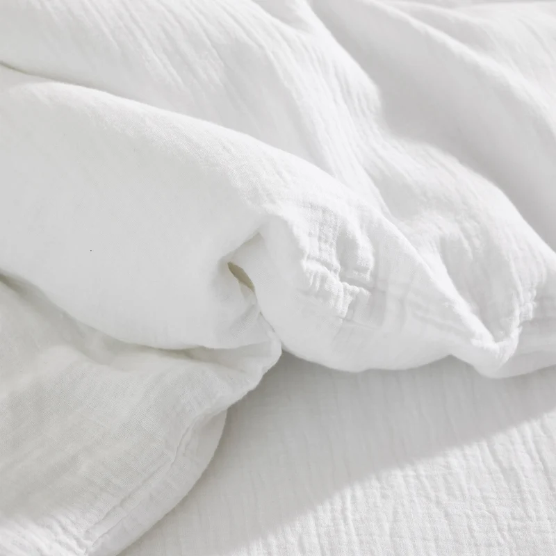Housse de couette LOU blanc coton