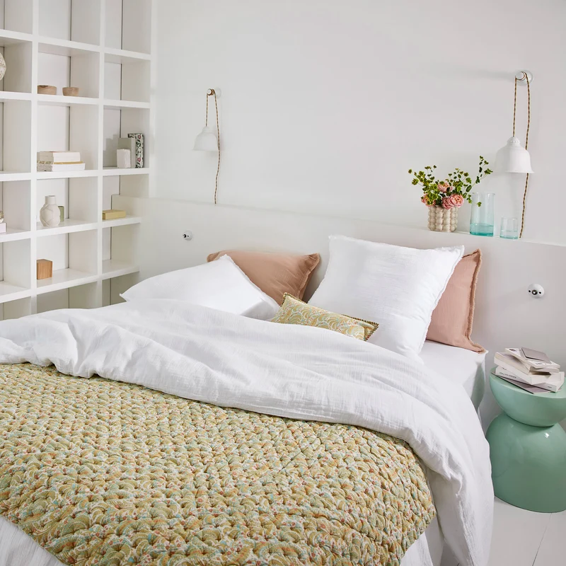 Housse de couette LOU blanc coton