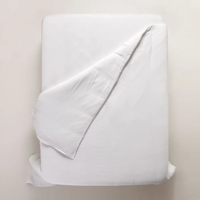 Housse de couette LOU blanc coton