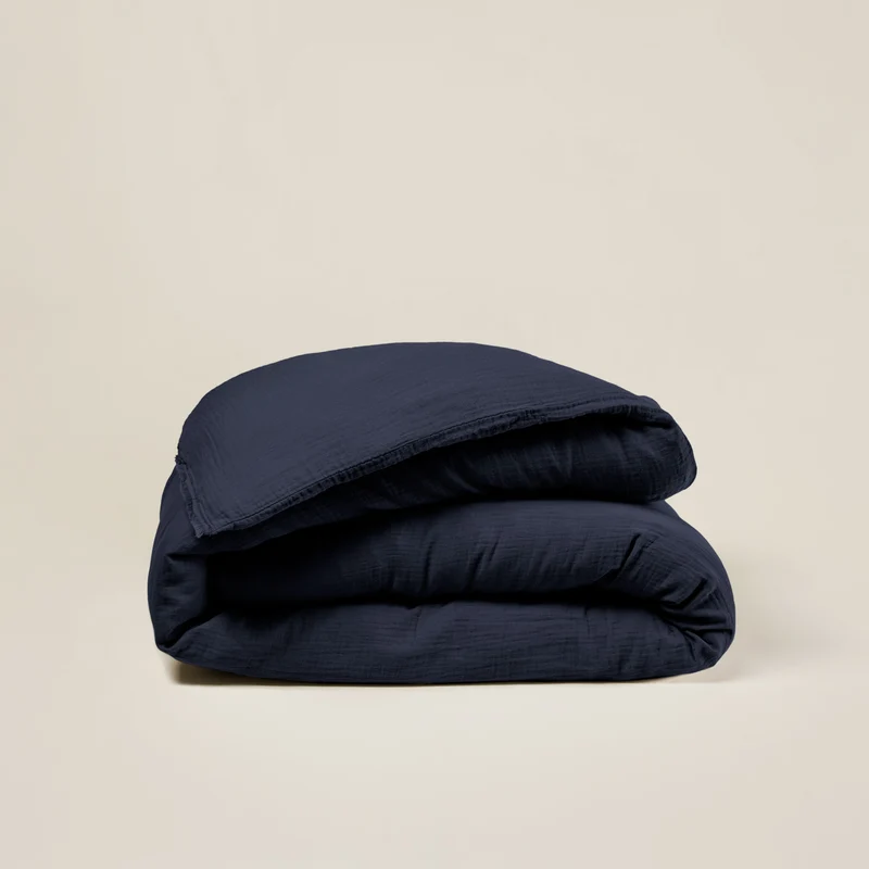Housse de couette LOU encre bleue