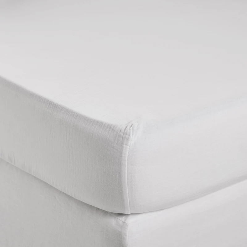 Drap Housse LOU blanc coton