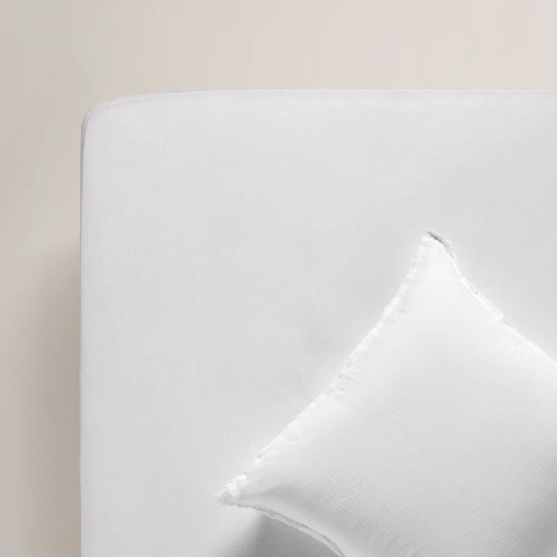 Drap Housse LOU blanc coton