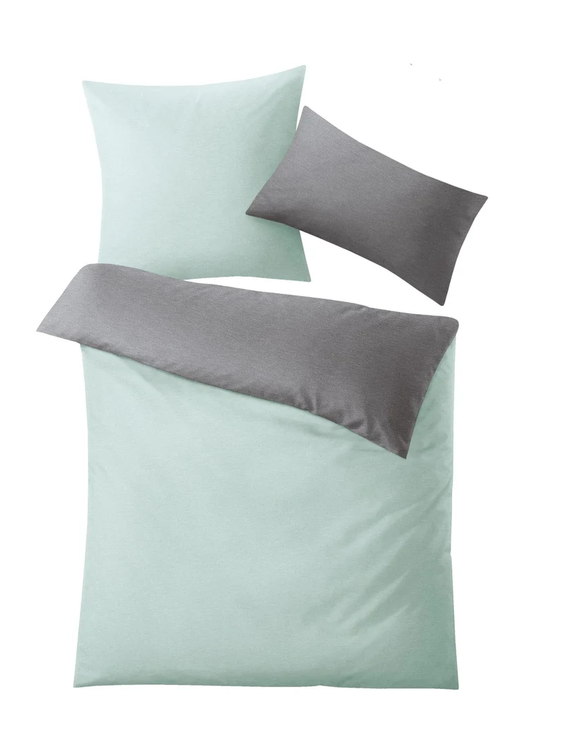 Bettwäsche Satin GRACIA Mint 135 x 200 und 80 x 80 und 40 x 80 cm