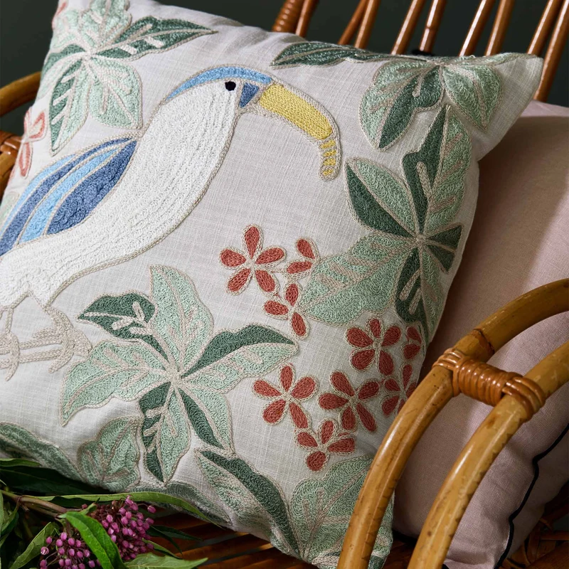 Housse de coussin TUCANA pastel