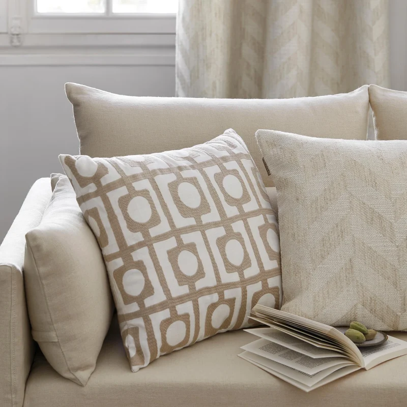 Housse de coussin TOBIAS ivoire