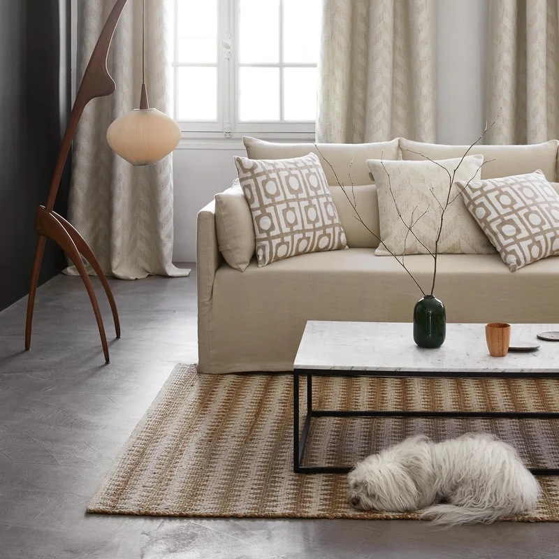Housse de coussin TOBIAS ivoire