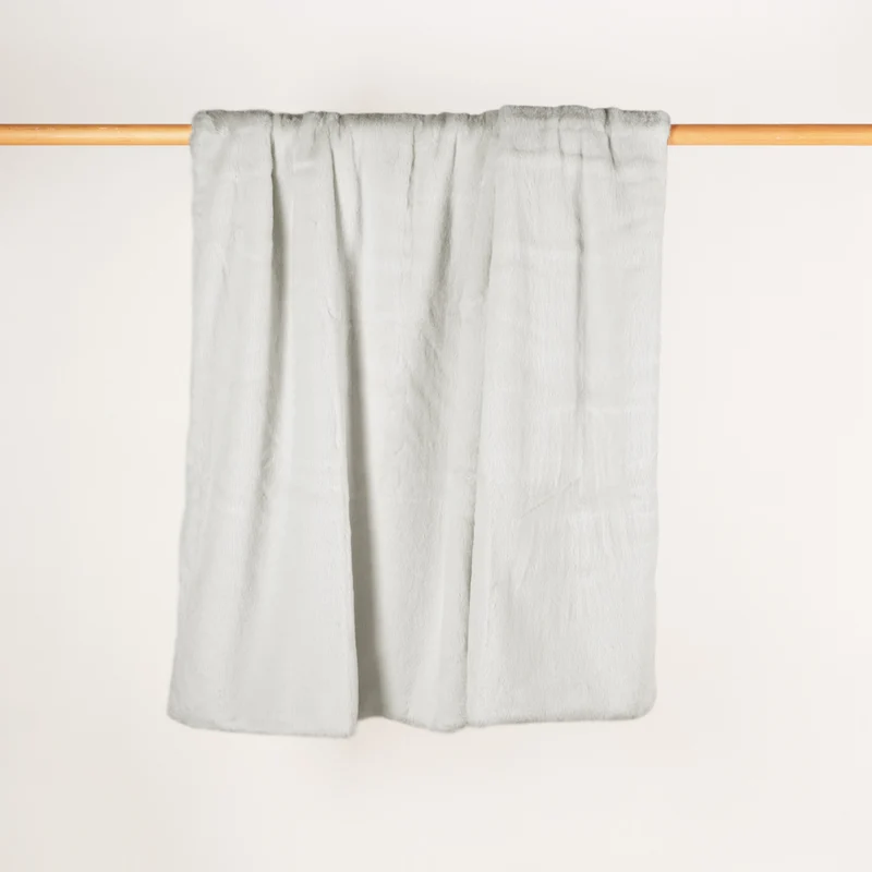 Plaid BIANCA gris arctique