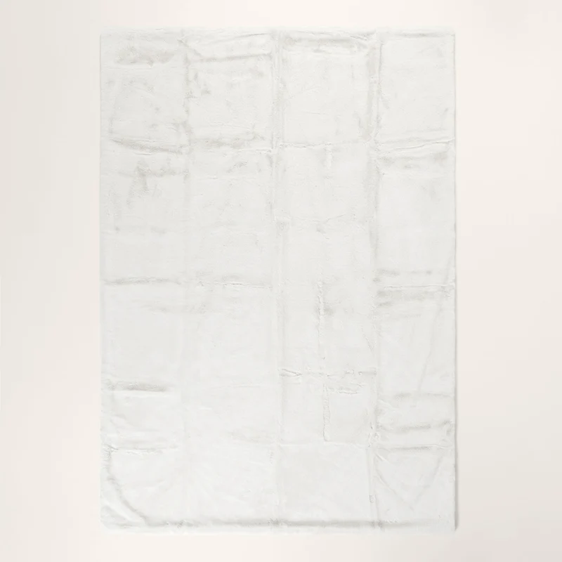 Plaid BIANCA blanc hermine