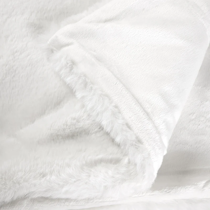 Plaid BIANCA blanc hermine
