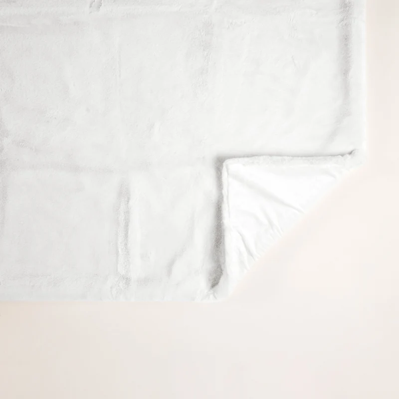 Plaid BIANCA blanc hermine