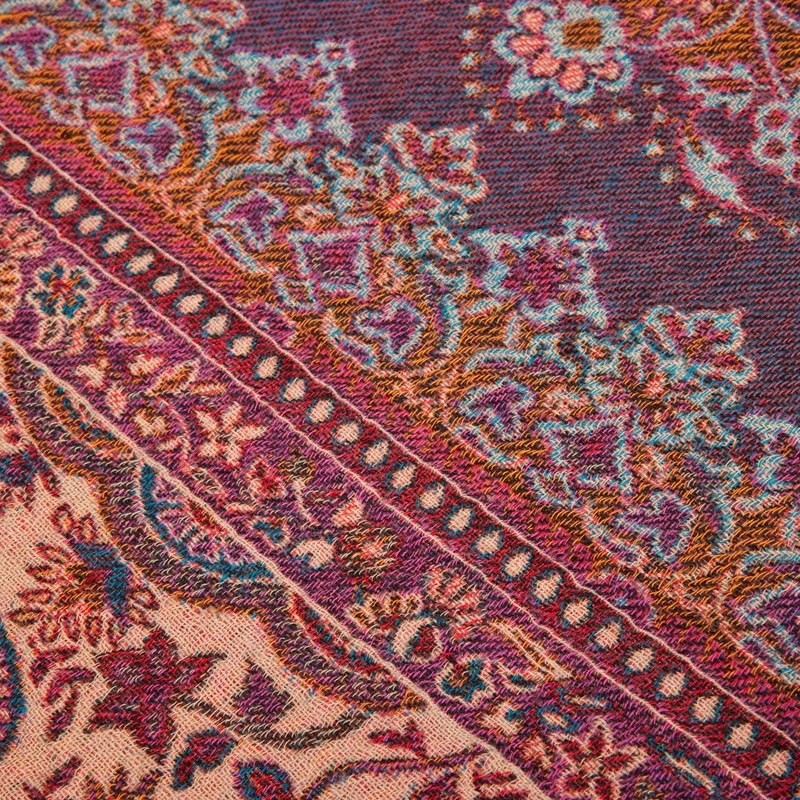 Plaid FARAH rouge d'orient