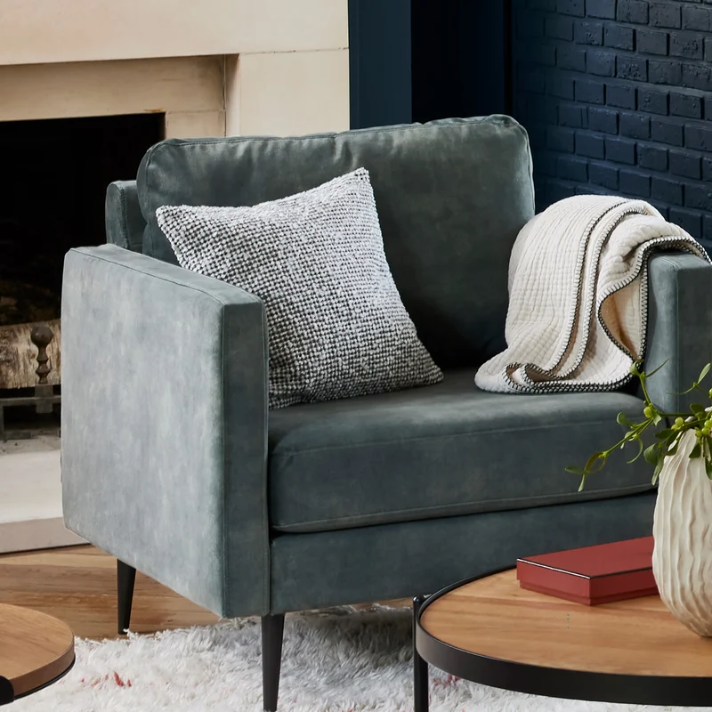 Housse de coussin PIETRO ivoire et noir