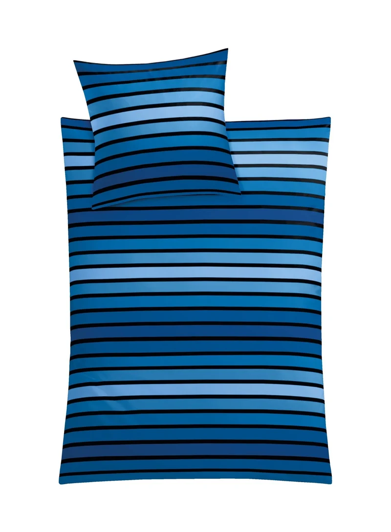 Bettwäsche Satin NEAPEL Königsblau 135 x 200 cm und 80 x 80 cm