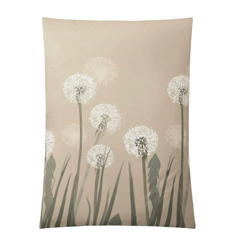 Bettwäsche Satin BELFIORE Taupe 155 x 220 cm und 80 x 80 cm