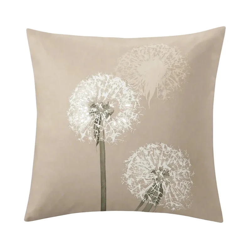 Bettwäsche Satin BELFIORE Taupe 155 x 220 cm und 80 x 80 cm