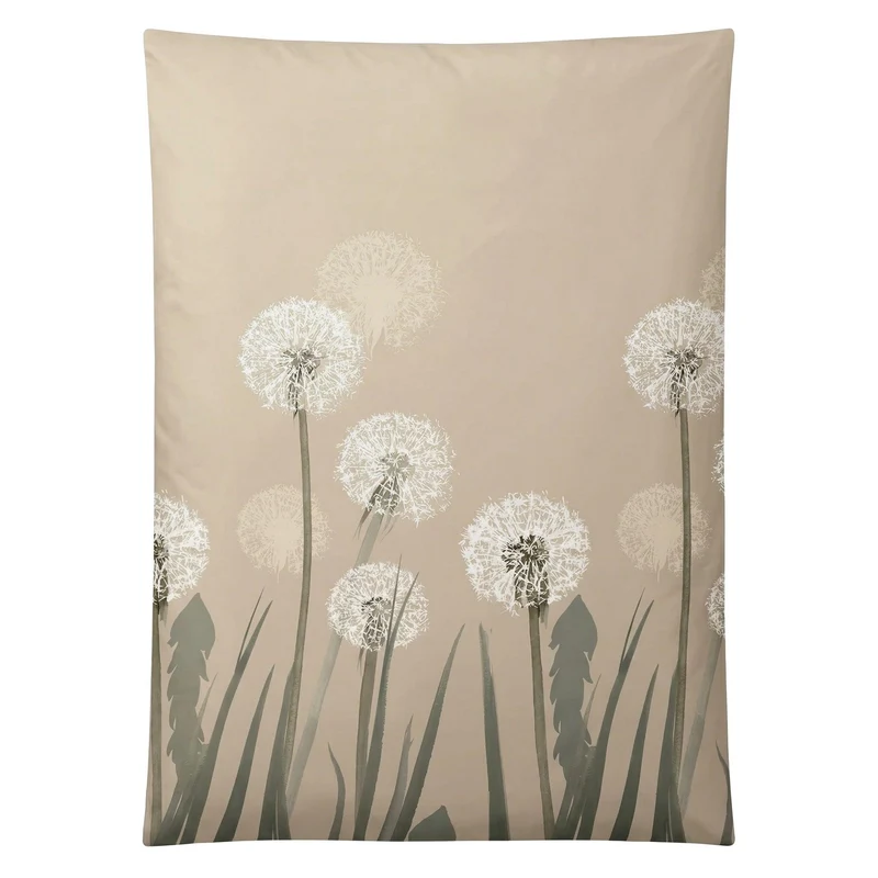 Bettwäsche Satin BELFIORE Taupe 135 x 200 cm und 80 x 80 cm