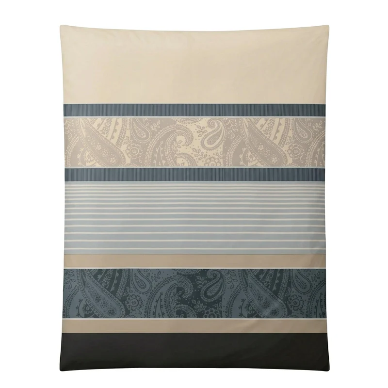 Bettwäsche Satin CAMBRIDGE Taupe 155 x 220 cm und 80 x 80 cm