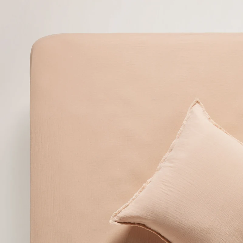 Drap Housse LOU pêche rosé