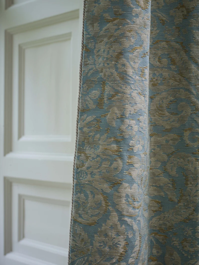 Cotton Damask - stockholm blue