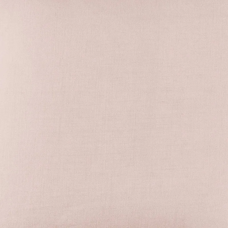 Housse de coussin CARLINA rose poudré et bourdon noir