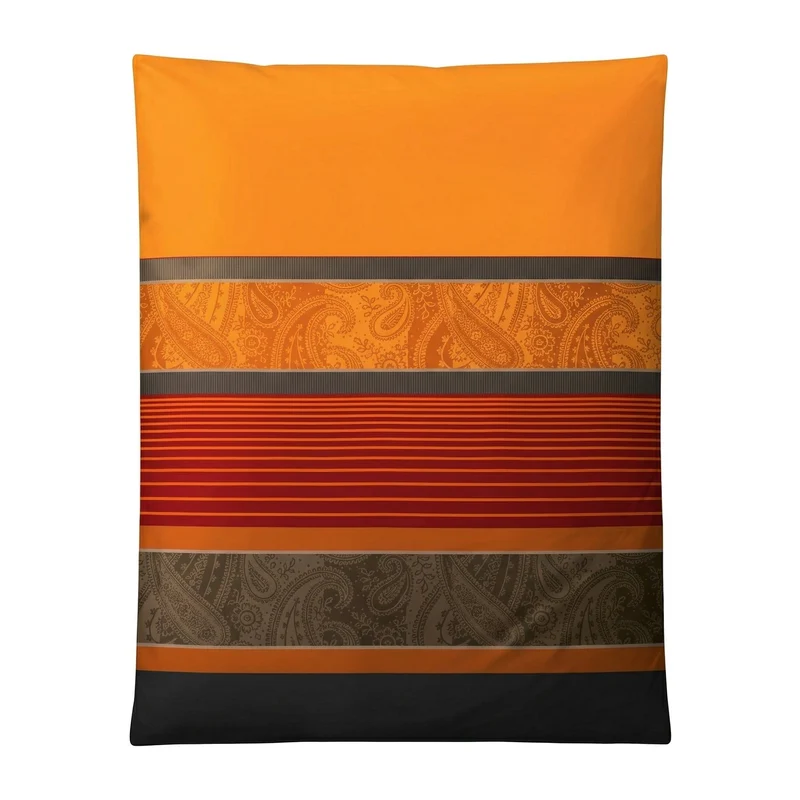Bettwäsche Satin CAMBRIDGE Chili 155 x 220 cm und 80 x 80 cm