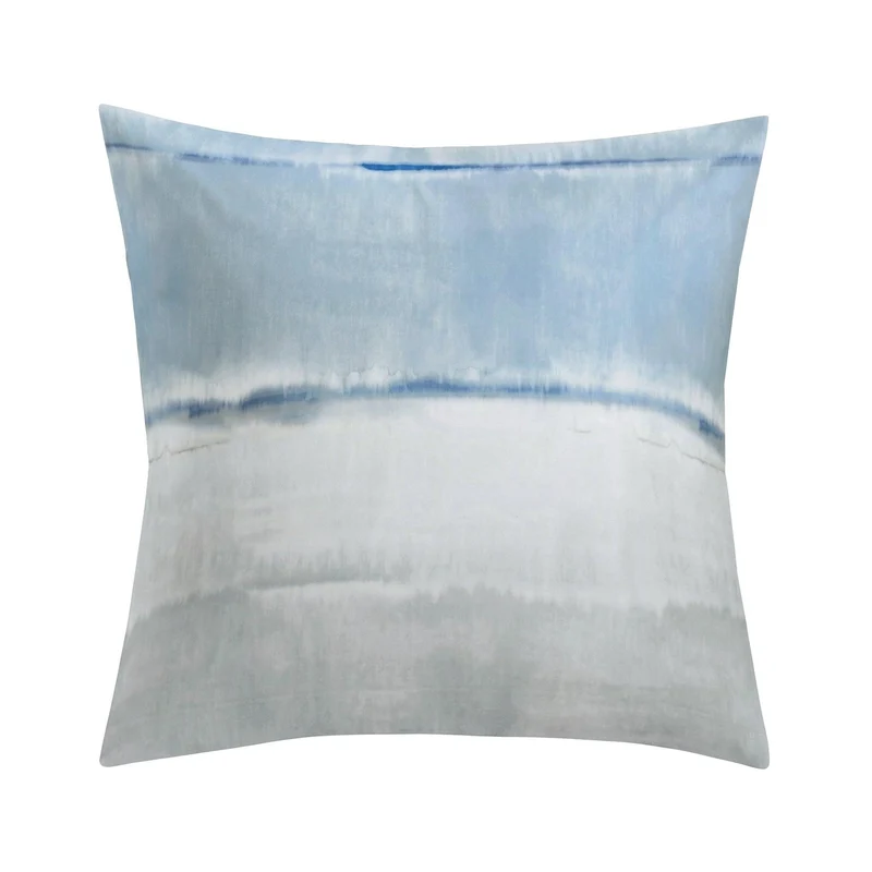 Bettwäsche Satin LONG BEACH Taubenblau 155 x 220 cm und 80 x 80 cm