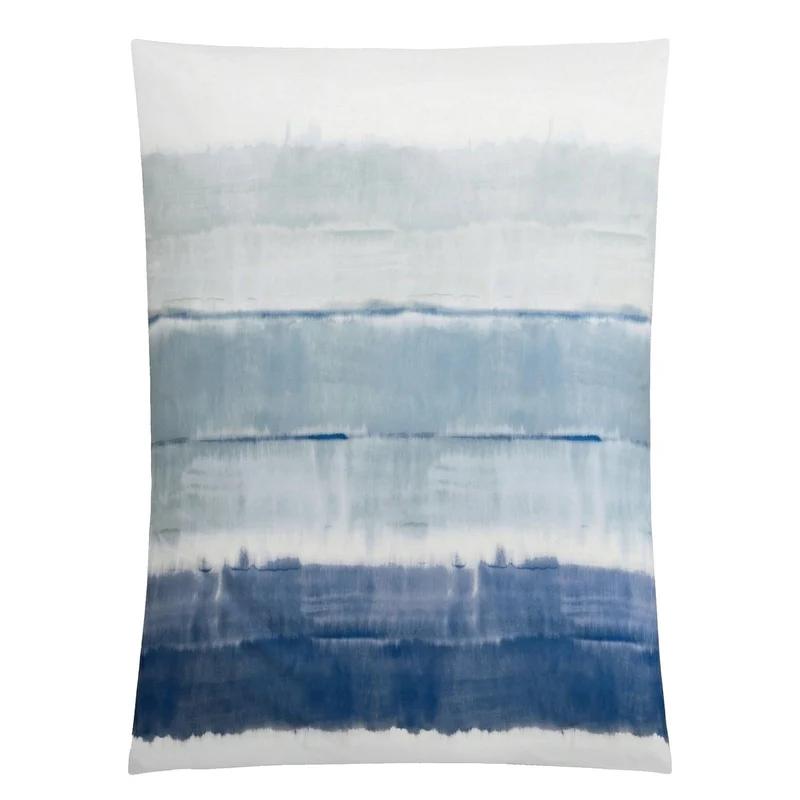 Bettwäsche Satin LONG BEACH Taubenblau 135 x 200 cm und 80 x 80 cm