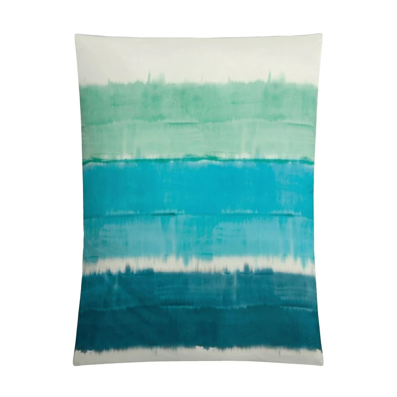 Bettwäsche Satin LONG BEACH Pazifik 155 x 220 cm und 80 x 80 cm