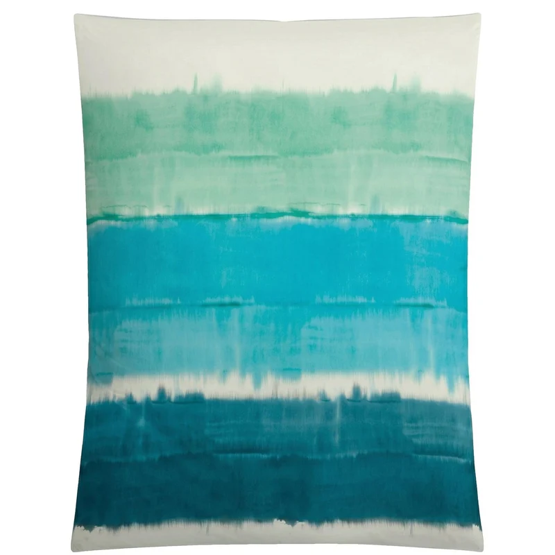 Bettwäsche Satin LONG BEACH Pazifik 135 x 200 cm und 80 x 80 cm
