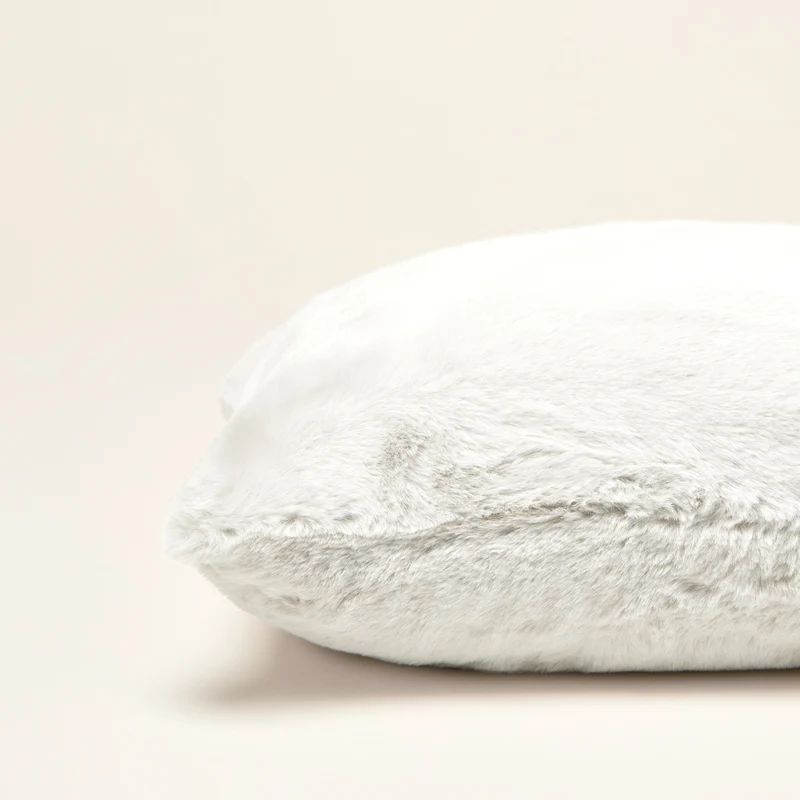 Housse de coussin BIANCA blanc hermine