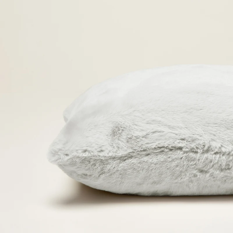 Housse de coussin BIANCA gris arctique