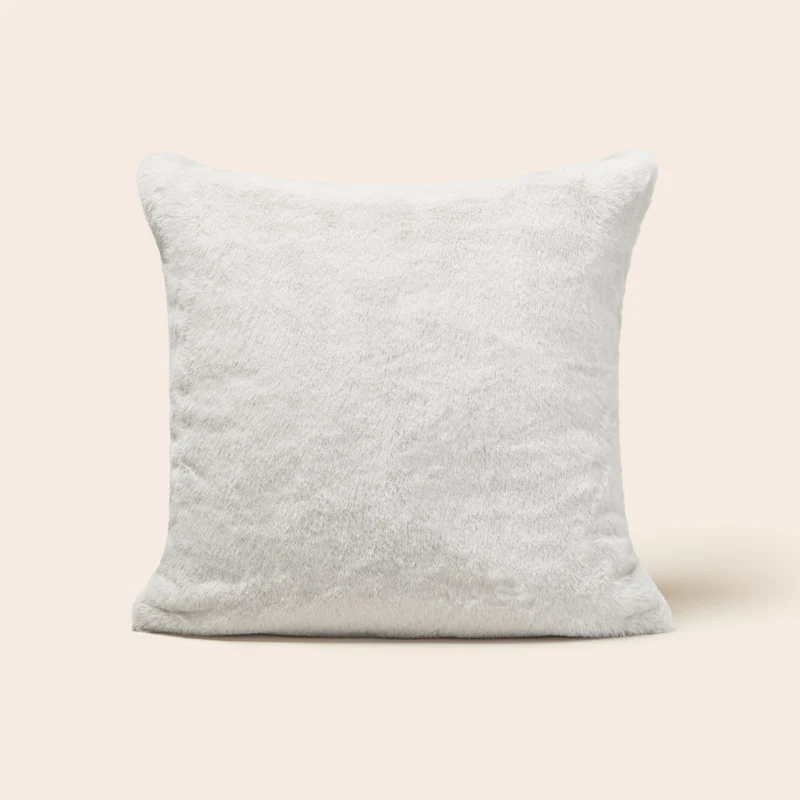 Housse de coussin BIANCA gris arctique