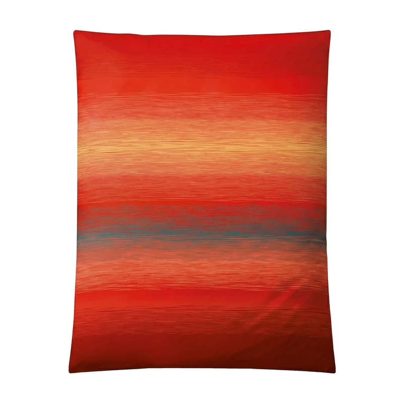 Bettwäsche Satin CHICAGO Paprika 155 x 220 cm und 80 x 80 cm