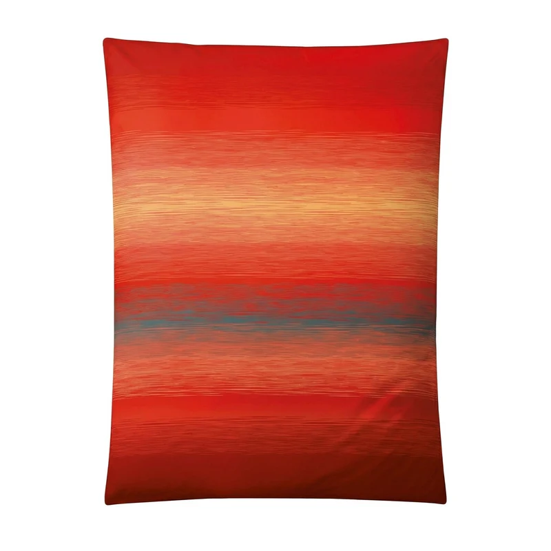 Bettwäsche Satin CHICAGO Paprika 135 x 200 cm und 80 x 80 cm