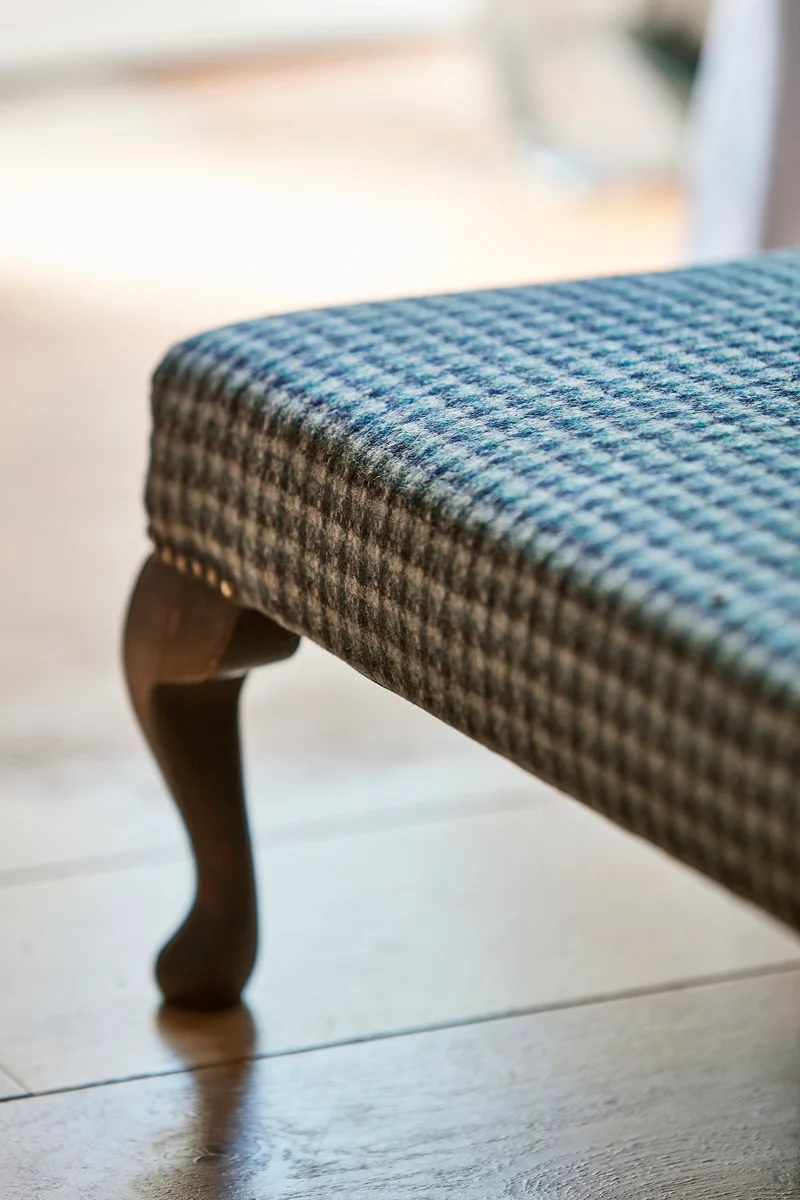 Wool Gingham - pewter grey