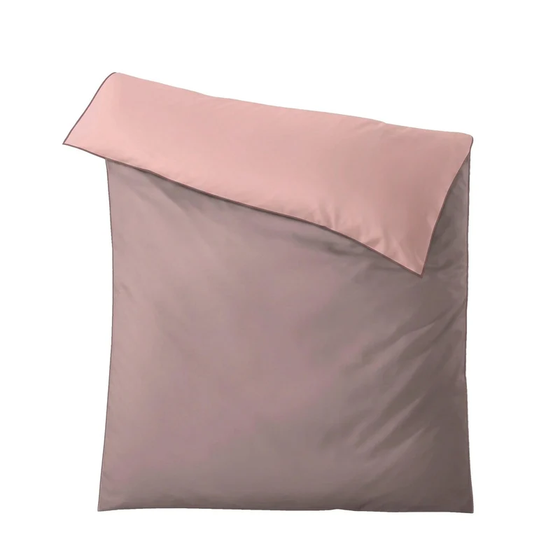 Bettwäsche Satin LINDA Old Rose 155 x 220 cm und 80 x 80 cm